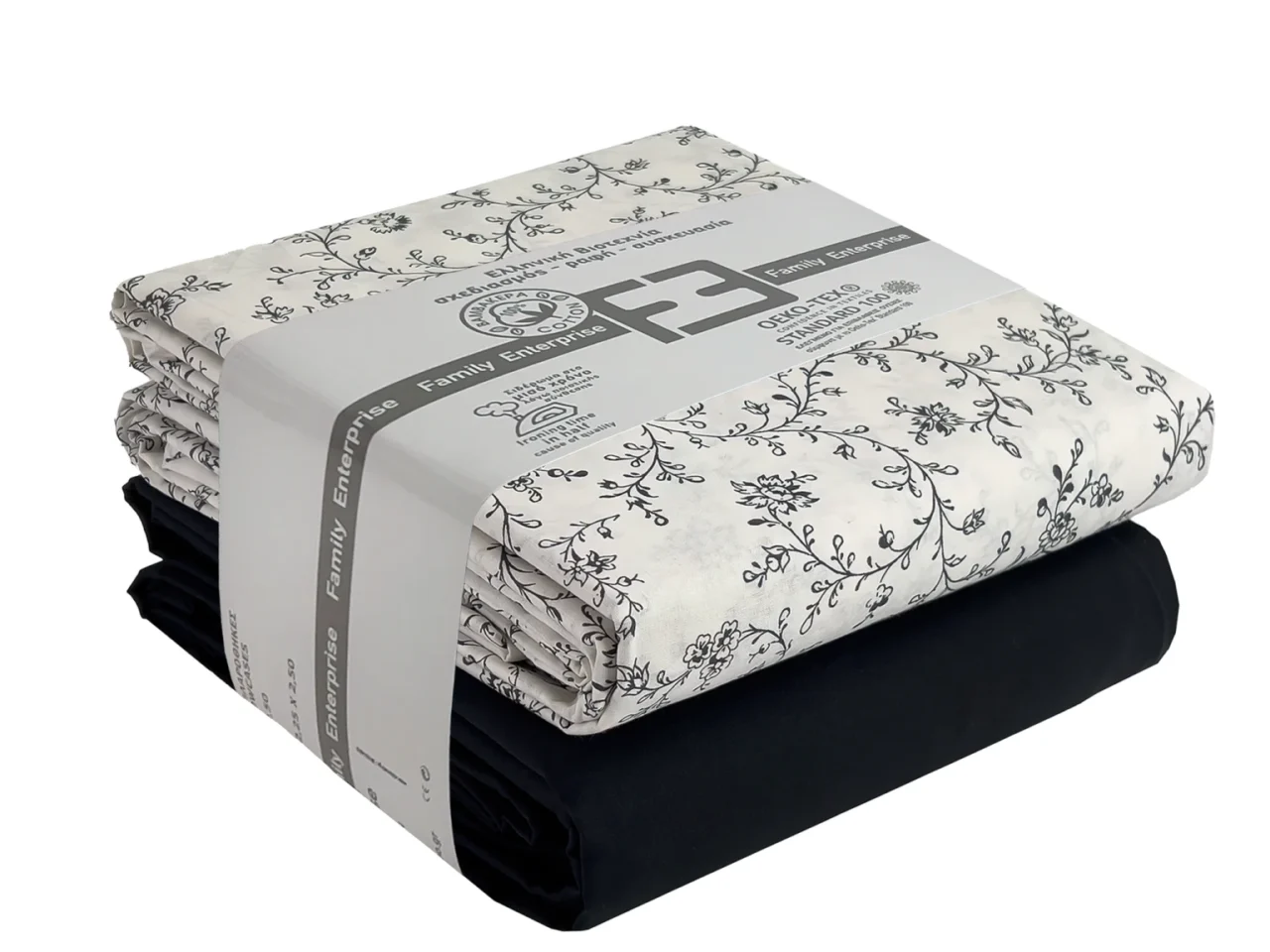 Σετ σεντόνια 3τμχ μονά Βαμβακερά 100% 170x270 / 110x200+35 εμπριμέ/μονόχρωμα 007444011Σ58Χ80