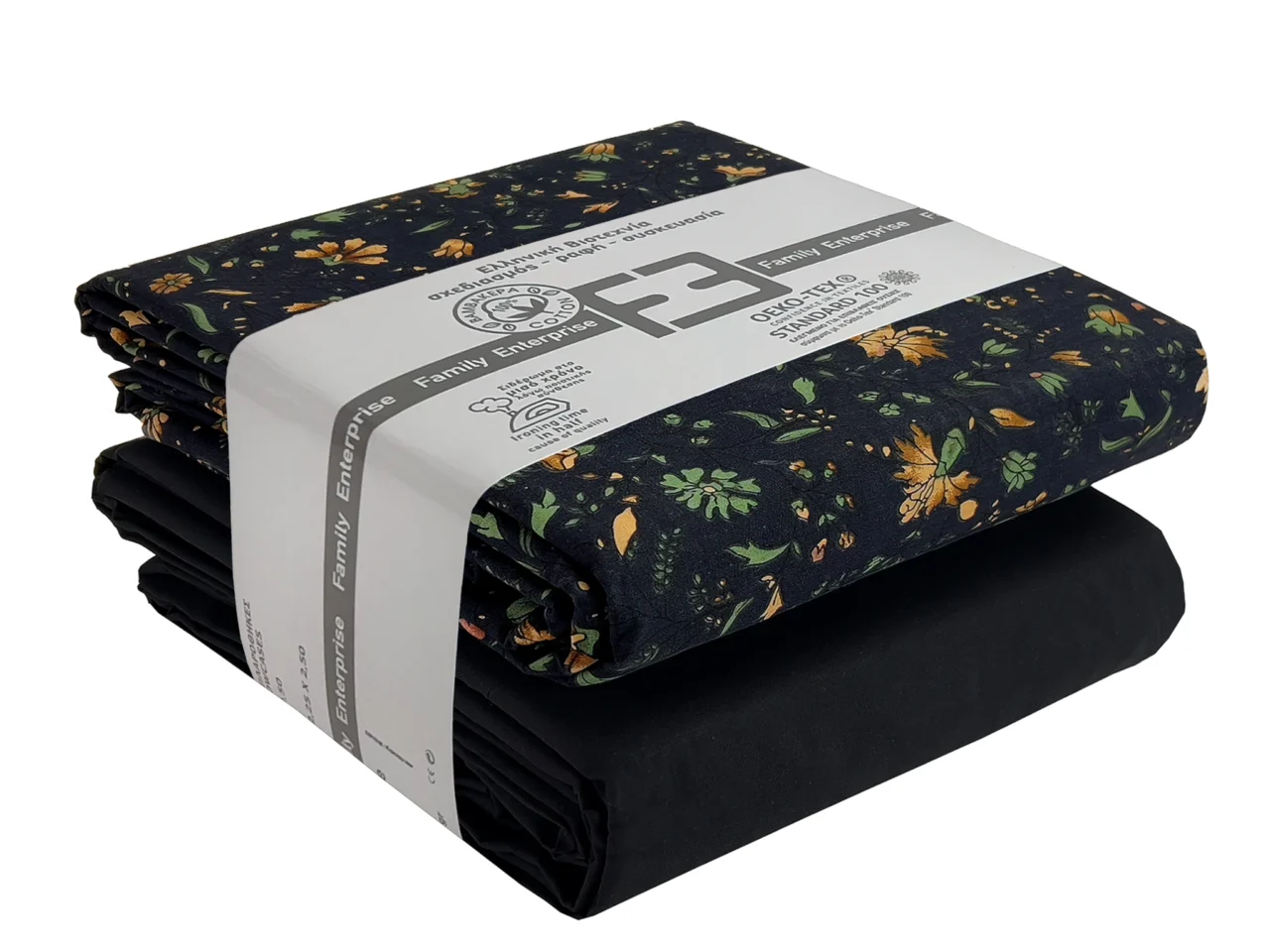 Σετ σεντόνια 3τμχ μονά Βαμβακερά 100% 170x270 / 110x200+35 εμπριμέ/μονόχρωμα 007444011Σ61Χ80