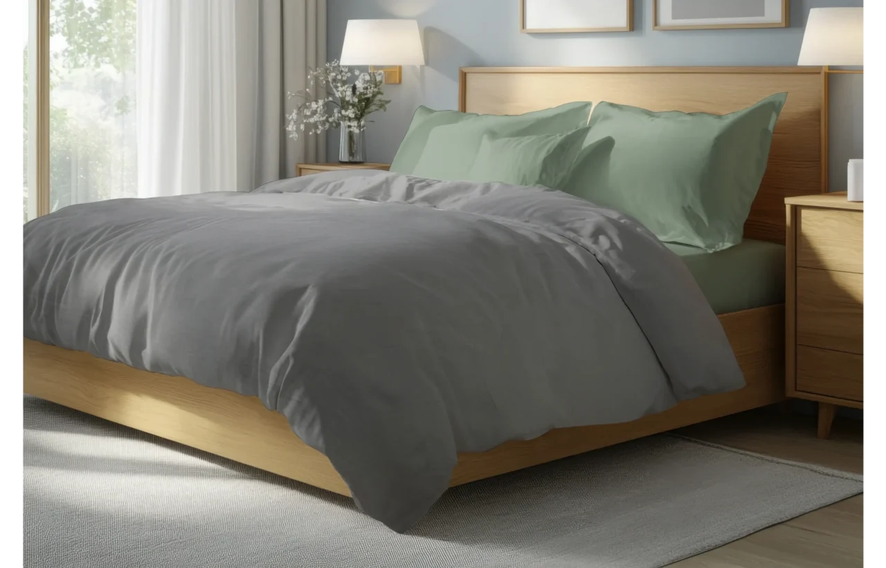 Σετ σεντόνια 4τμχ υπέρδιπλα 240x270-180x200+35 Βαμβακερά 100% μονόχρωμα 007446011Χ82-87 - Image 6