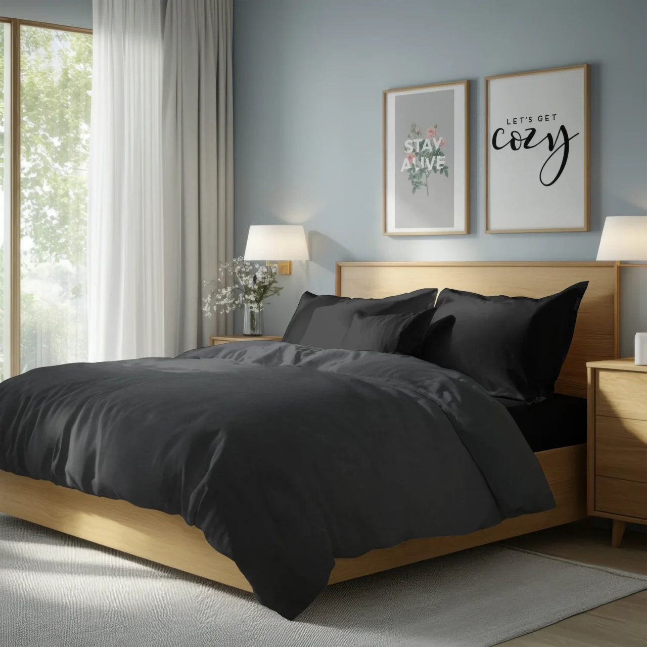 Σετ σεντόνια 4τμχ υπέρδιπλα 240x270-180x200+35 Βαμβακερά 100% μονόχρωμα 007446011Χ80-83