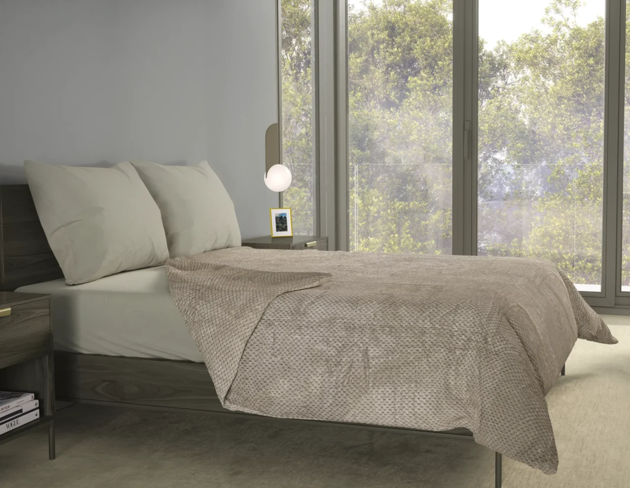 Κουβέρτα Βελουτέ Υπέρδιπλη Ζακάρ 220x240 001045011Χ10