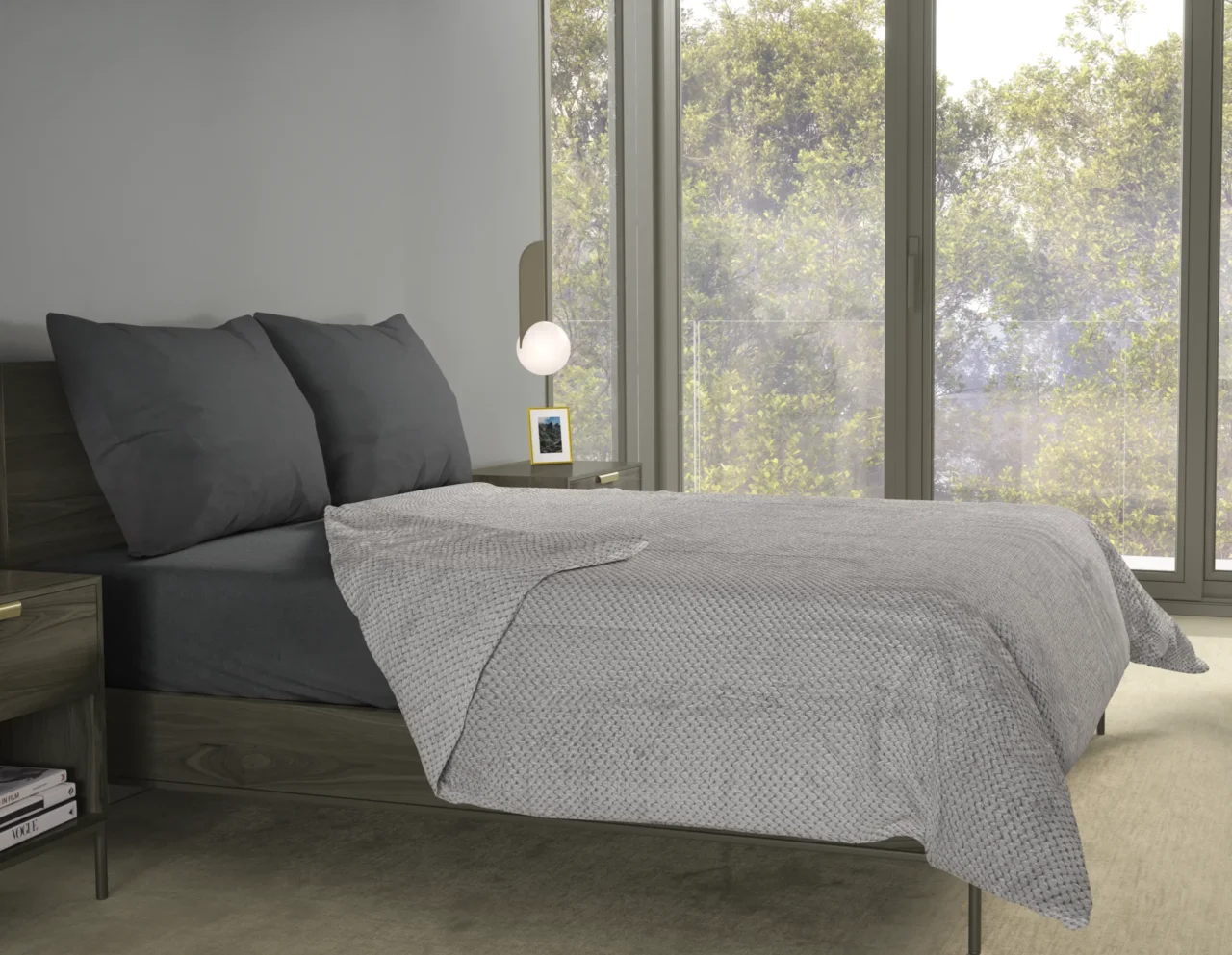 Κουβέρτα Βελουτέ Υπέρδιπλη Ζακάρ 220x240 001045011Χ12
