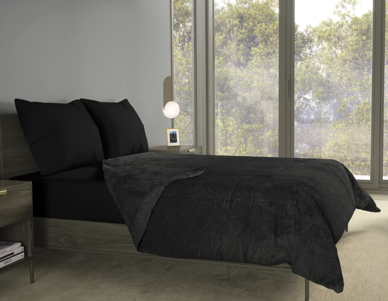 Κουβέρτα Βελουτέ Υπέρδιπλη Ζακάρ 220x240 001045011Χ13