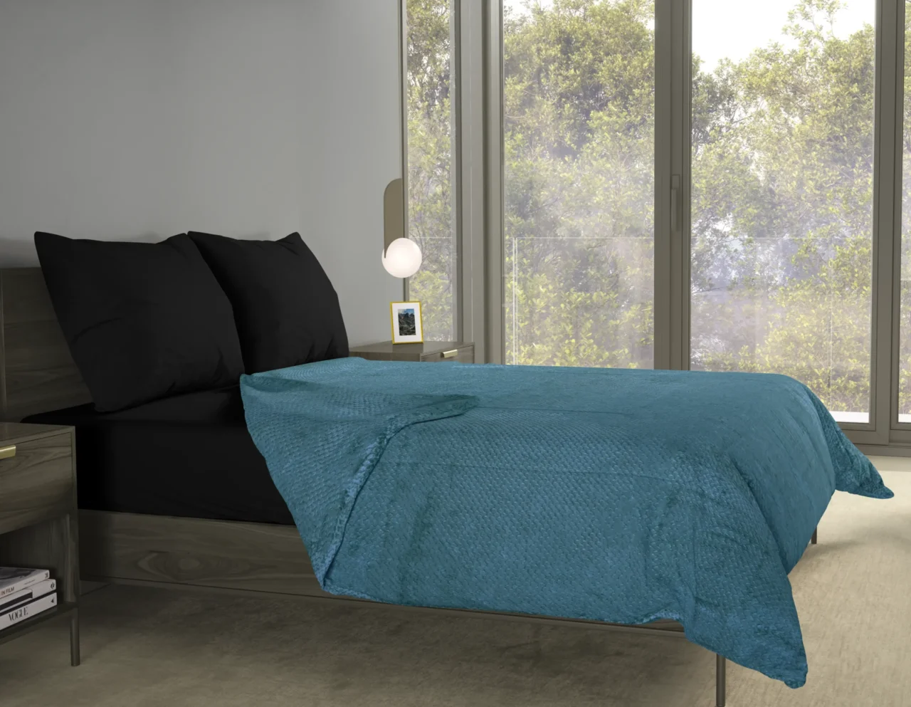 Κουβέρτα Βελουτέ Υπέρδιπλη Ζακάρ 220x240 001045011Χ15