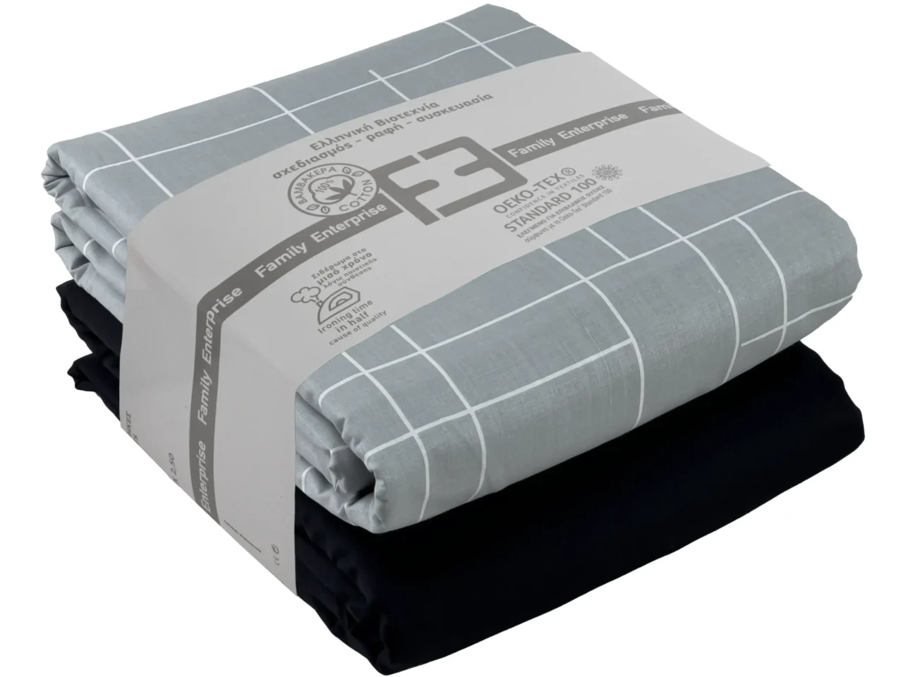 Σετ σεντόνια 4τμχ υπέρδιπλα 240x270-180x200+35 Βαμβακερά 100% εμπριμέ/μονόχρωμα 007443011Σ68Χ80