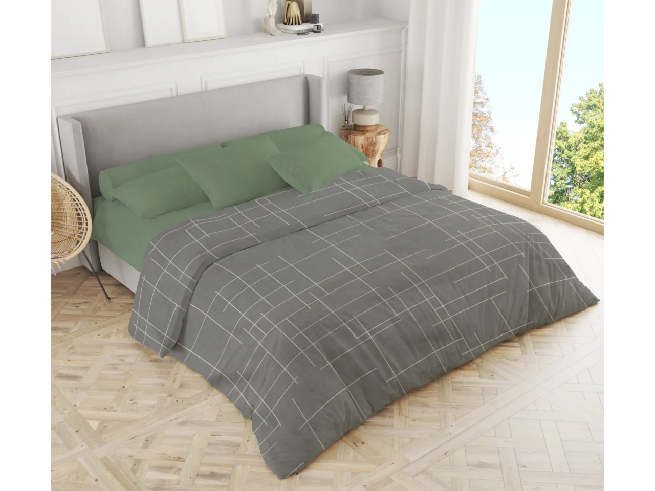 Σετ σεντόνια 3τμχ μονά Βαμβακερά 100% 170x270 / 110x200+35 εμπριμέ 007444011Σ68Χ87