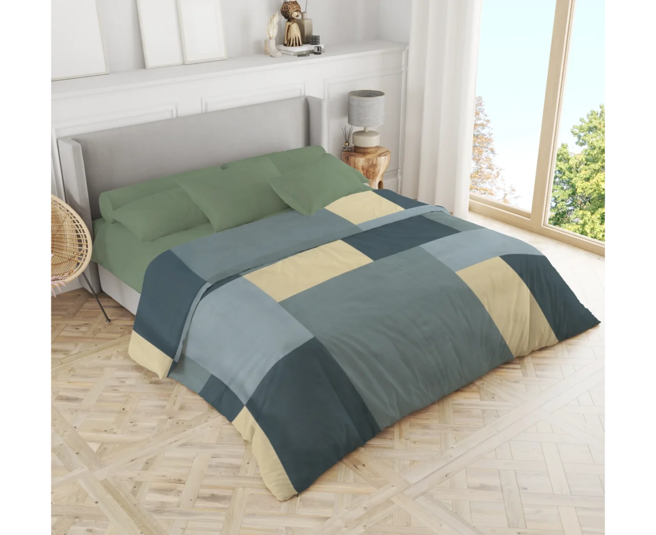Σετ σεντόνια 3τμχ μονά Βαμβακερά 100% 170x270 / 110x200+35 εμπριμέ 007444011Σ72Χ87