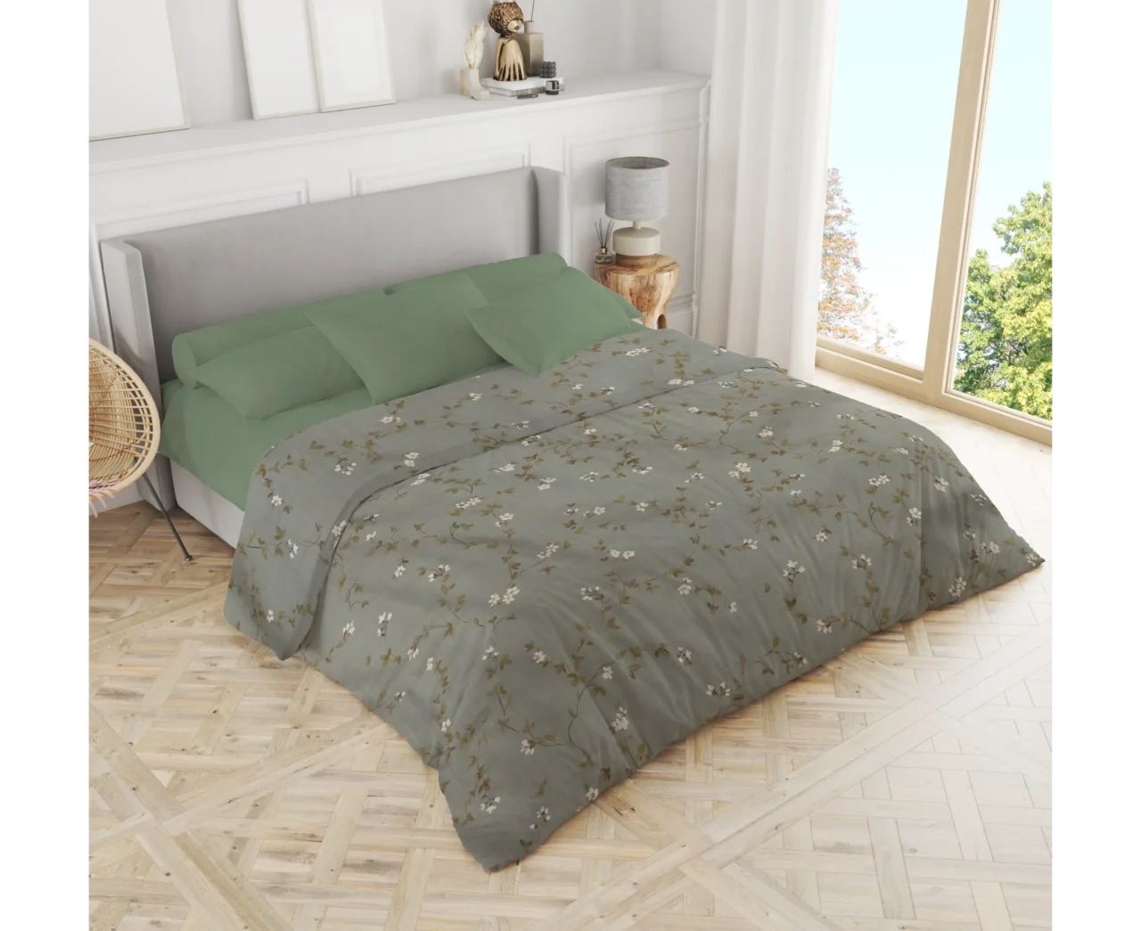 Σετ σεντόνια 3τμχ μονά Βαμβακερά 100% 170x270 / 110x200+35 εμπριμέ 007444011Σ73Χ87