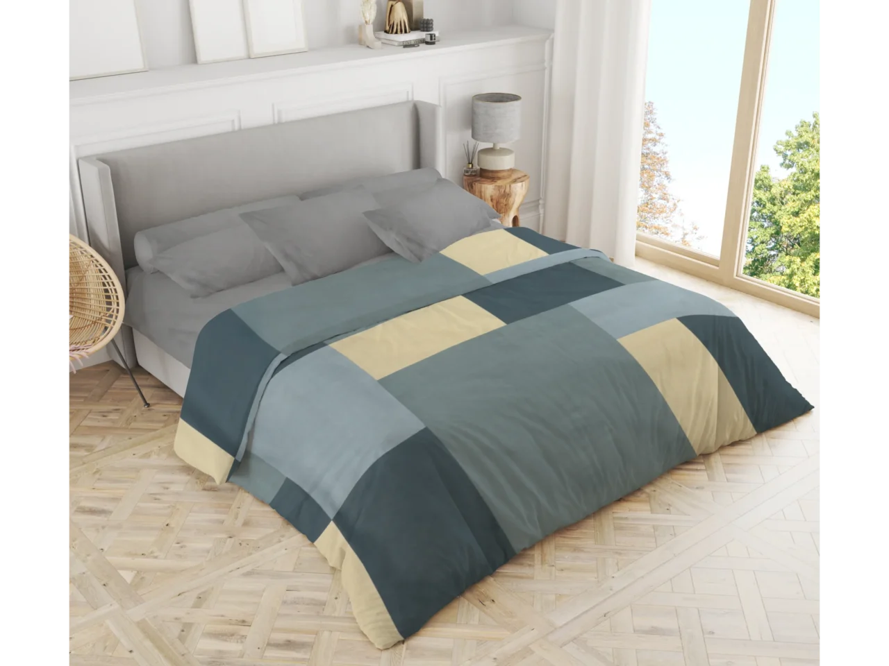 Σετ σεντόνια 3τμχ μονά Βαμβακερά 100% 170x270 / 110x200+35 εμπριμέ 007444011Σ72Χ82