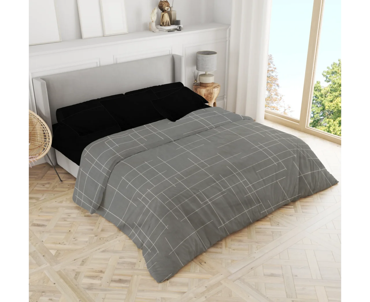 Σετ σεντόνια 3τμχ μονά Βαμβακερά 100% 170x270 / 110x200+35 εμπριμέ 007444011Σ68Χ80