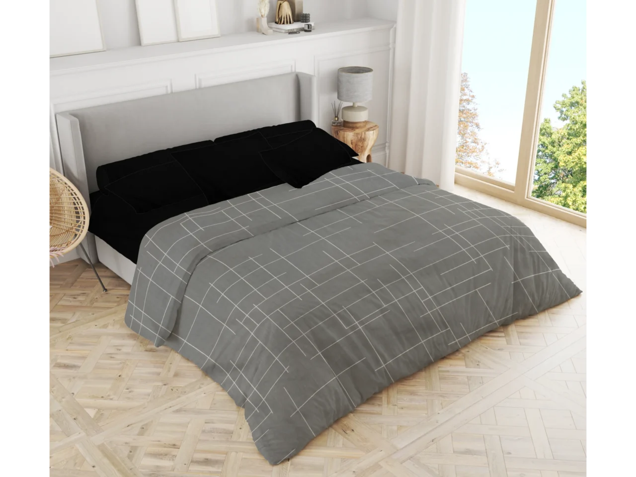 Σετ σεντόνια 3τμχ μονά Βαμβακερά 100% 170x270 / 110x200+35 εμπριμέ 007444011Σ68Χ80