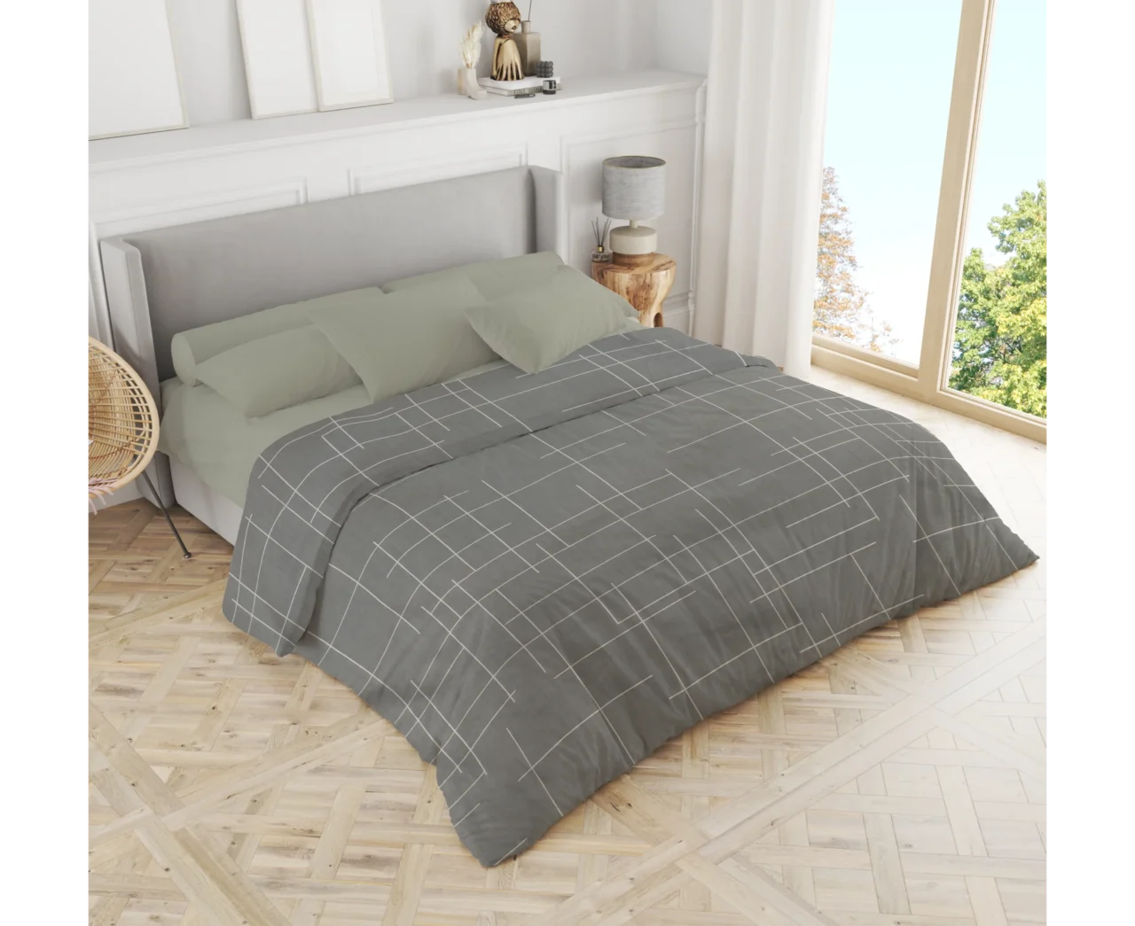 Σετ σεντόνια 3τμχ μονά Βαμβακερά 100% 170x270 / 110x200+35 εμπριμέ 007444011Σ68Χ85