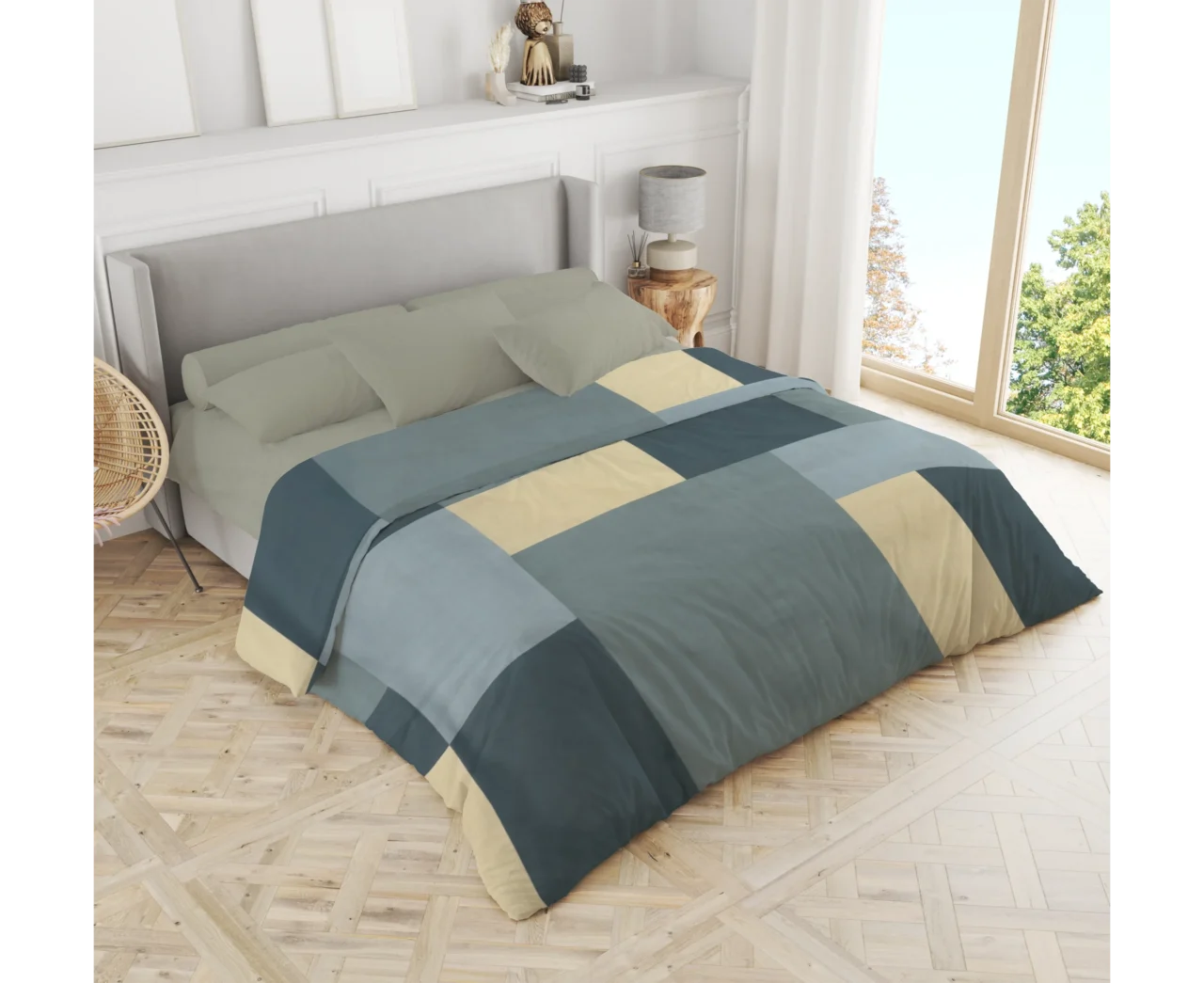 Σετ σεντόνια 3τμχ μονά Βαμβακερά 100% 170x270 / 110x200+35 εμπριμέ 007444011Σ72Χ85
