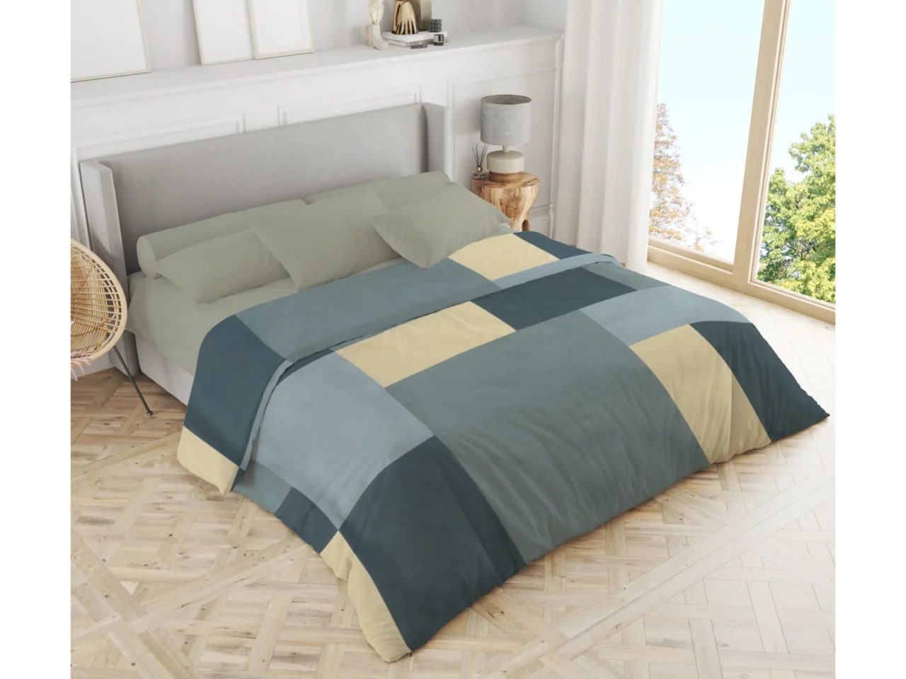 Σετ σεντόνια 3τμχ μονά Βαμβακερά 100% 170x270 / 110x200+35 εμπριμέ 007444011Σ72Χ85