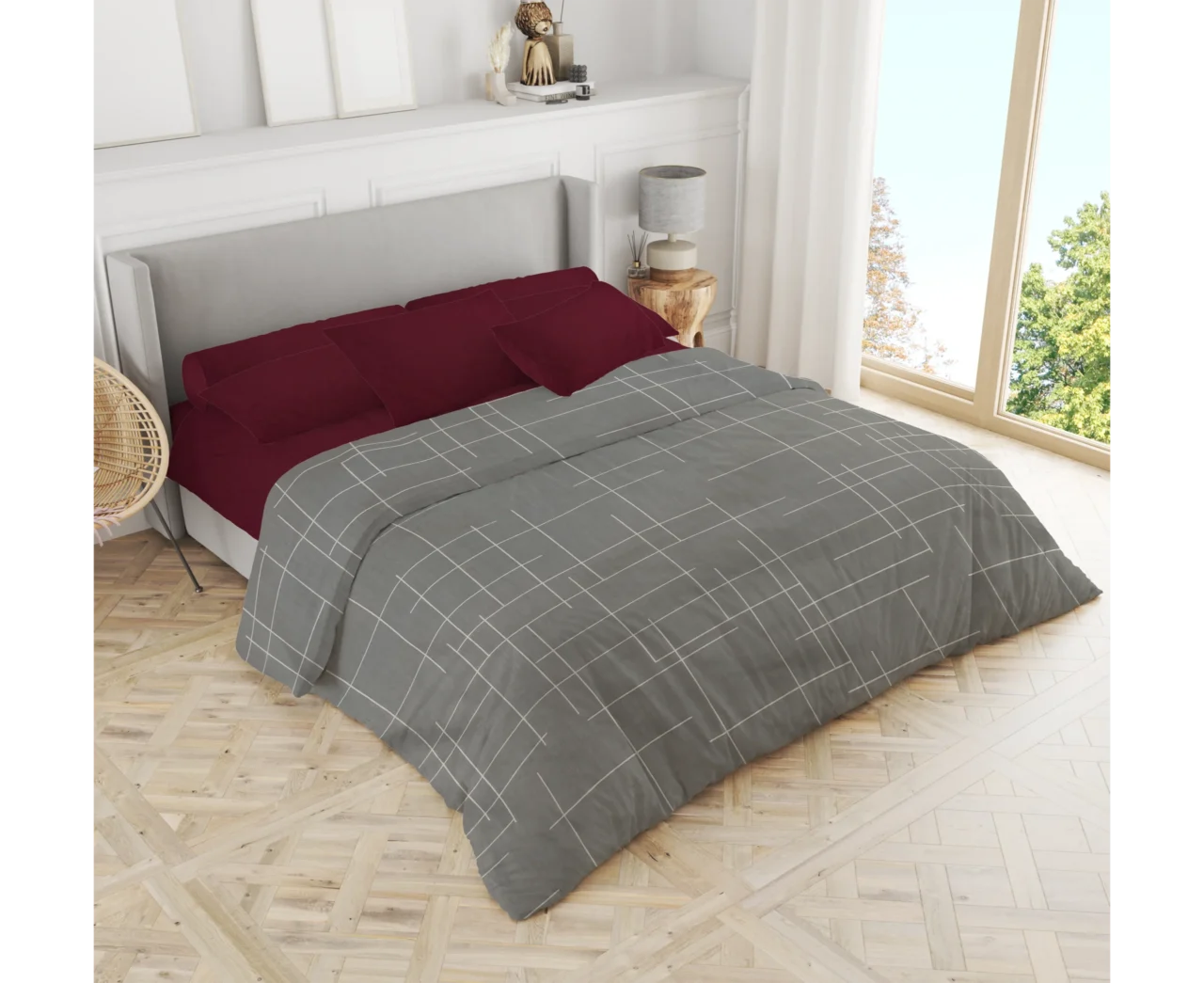 Σετ σεντόνια 3τμχ μονά Βαμβακερά 100% 170x270 / 110x200+35 εμπριμέ 007444011Σ68Χ84