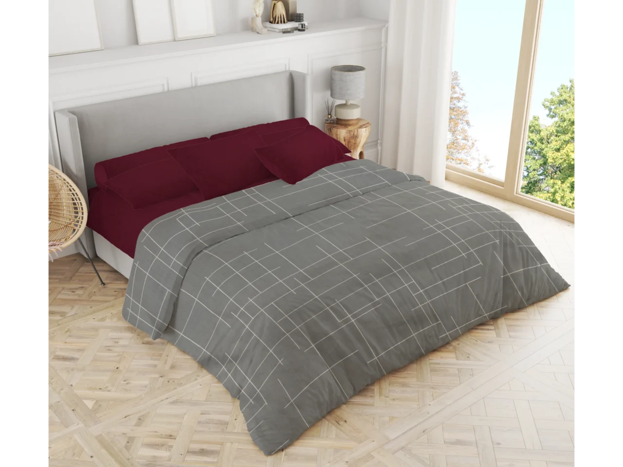 Σετ σεντόνια 3τμχ μονά Βαμβακερά 100% 170x270 / 110x200+35 εμπριμέ 007444011Σ68Χ84