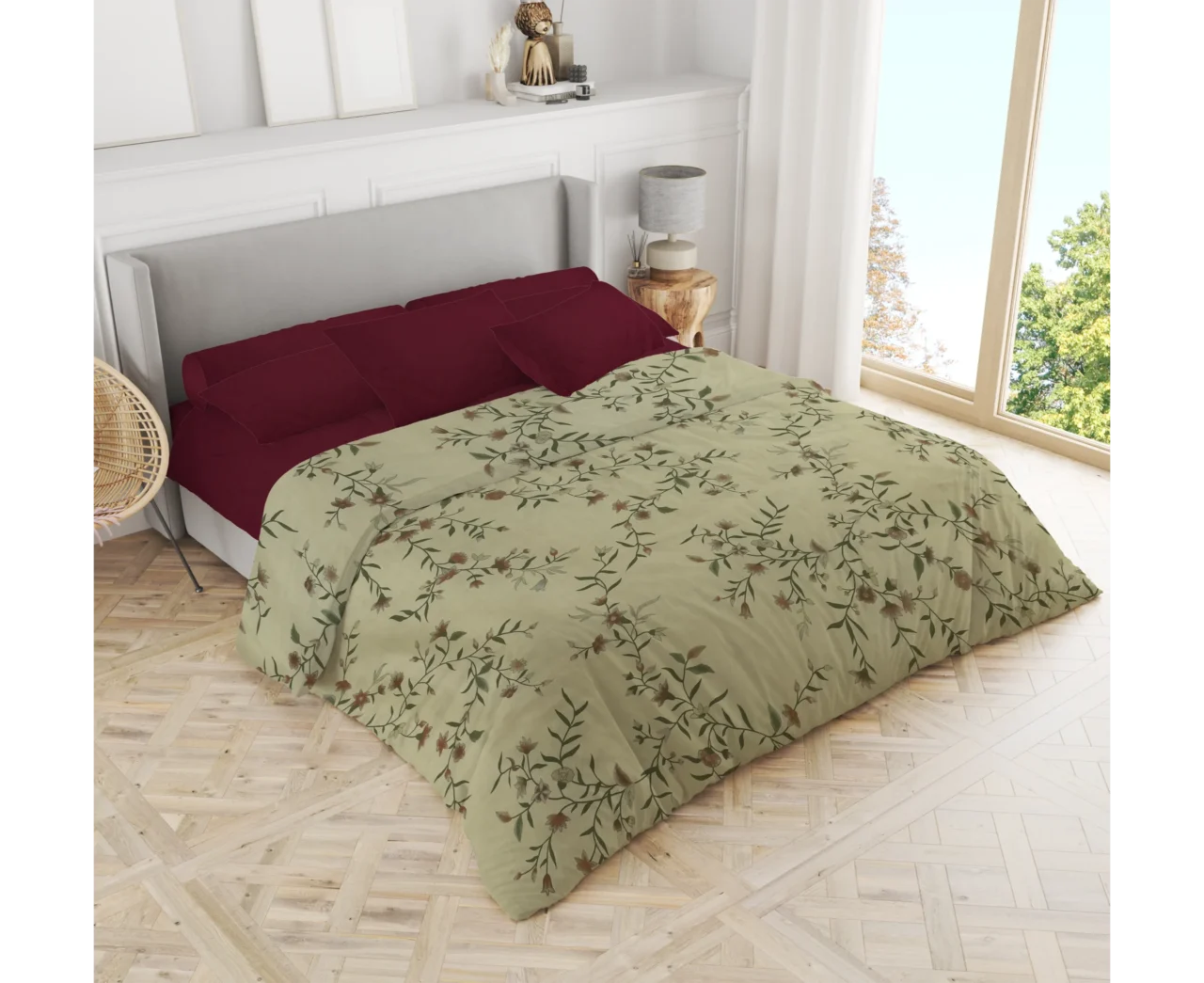 Σετ σεντόνια 3τμχ μονά Βαμβακερά 100% 170x270 / 110x200+35 εμπριμέ 007444011Σ70Χ84