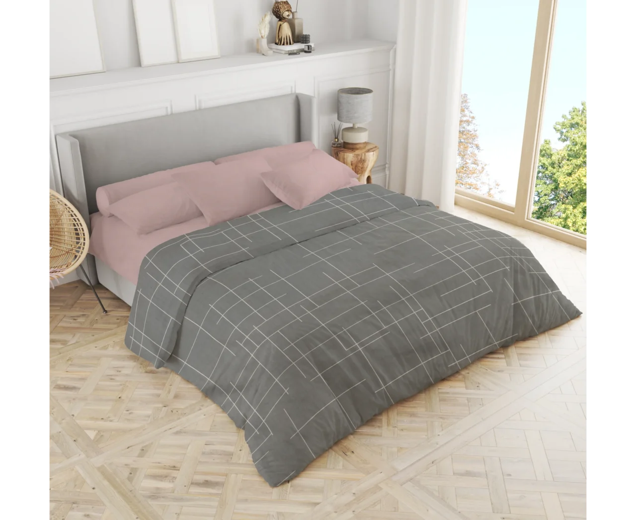 Σετ σεντόνια 3τμχ μονά Βαμβακερά 100% 170x270 / 110x200+35 εμπριμέ 007444011Σ68Χ86
