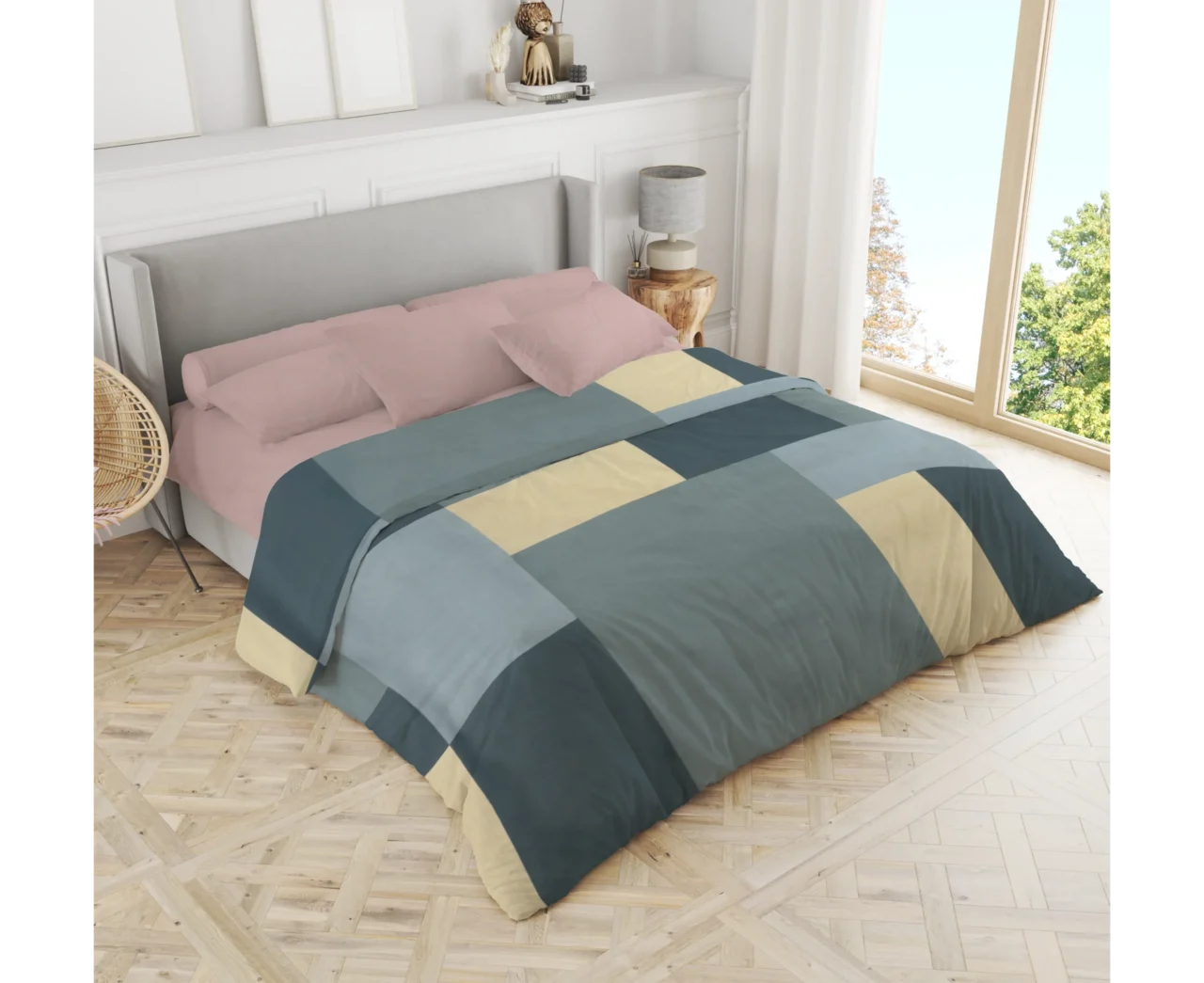 Σετ σεντόνια 3τμχ μονά Βαμβακερά 100% 170x270 / 110x200+35 εμπριμέ 007444011Σ72Χ86