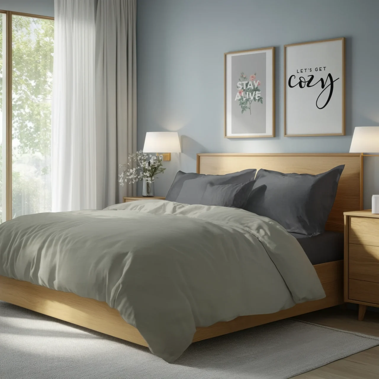 Σετ σεντόνια 4τμχ υπέρδιπλα 240x270-180x200+35 Βαμβακερά 100% μονόχρωμα 007446011Χ83-85