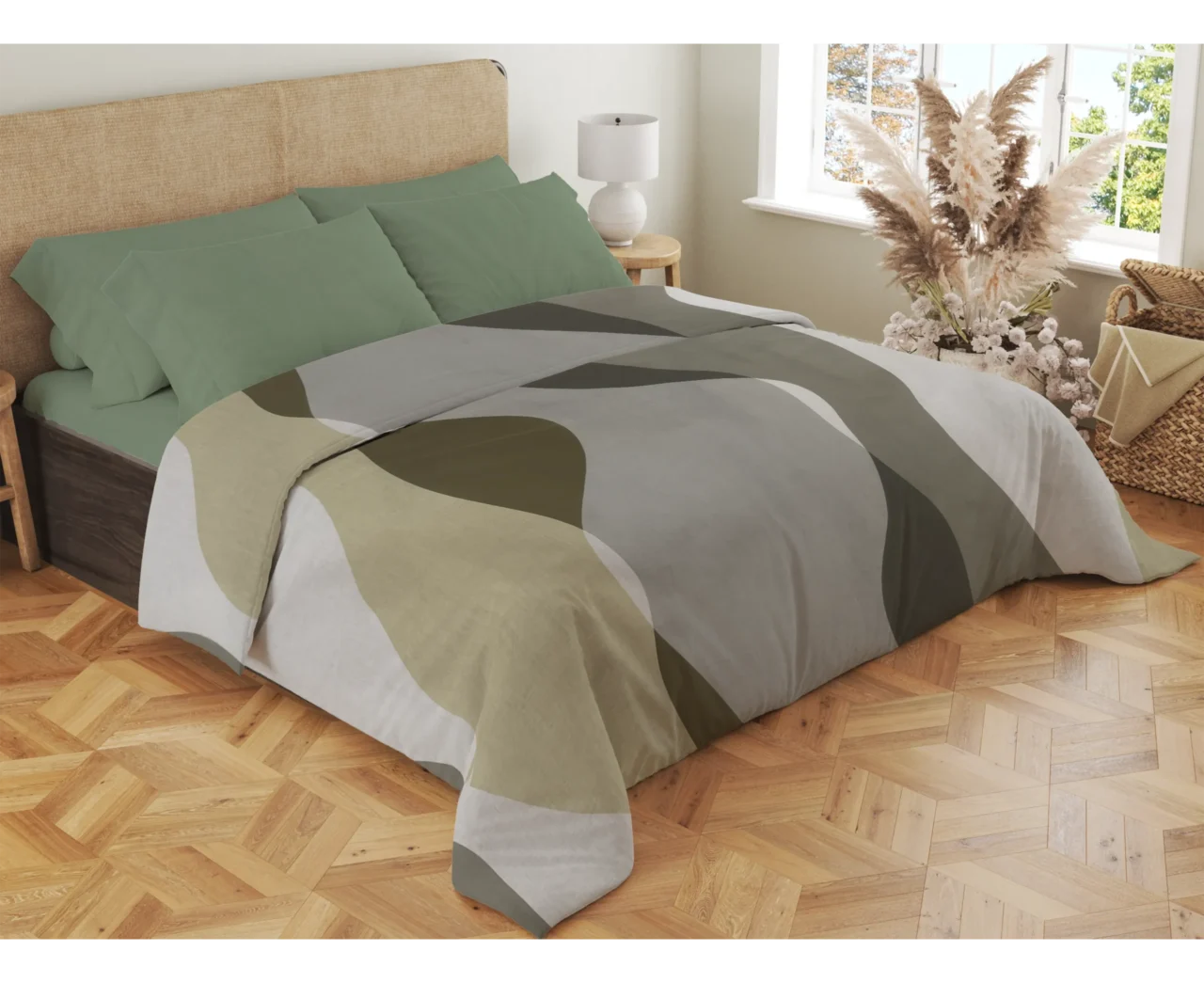 Σετ σεντόνια 4τμχ υπέρδιπλα 240x270-180x200+35 Βαμβακερά 100% εμπριμέ/μονόχρωμα 007443011Σ69Χ87