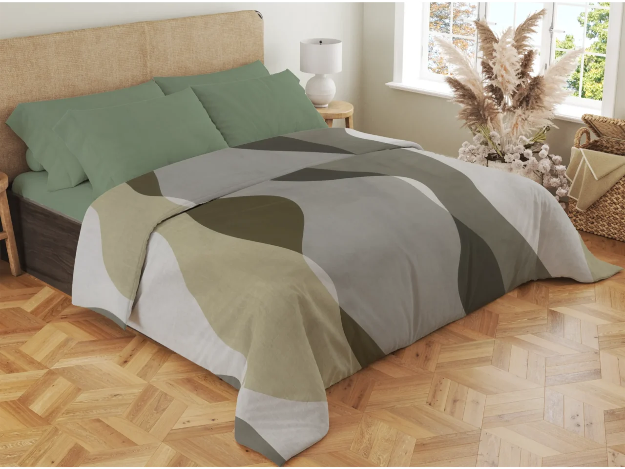 Σετ σεντόνια 4τμχ υπέρδιπλα 240x270-180x200+35 Βαμβακερά 100% εμπριμέ/μονόχρωμα 007443011Σ69Χ87