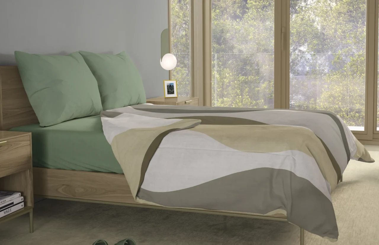Σετ σεντόνια 4τμχ υπέρδιπλα 240x270-180x200+35 Βαμβακερά 100% εμπριμέ/μονόχρωμα 007443011Σ69Χ87 - Image 5