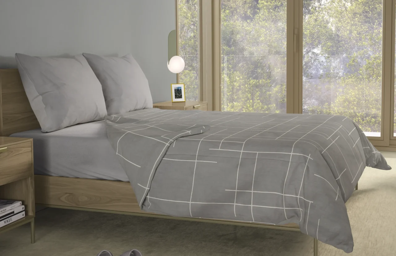 Σετ σεντόνια 4τμχ υπέρδιπλα 240x270-180x200+35 Βαμβακερά 100% εμπριμέ/μονόχρωμα 007443011Σ68Χ82 - Image 5