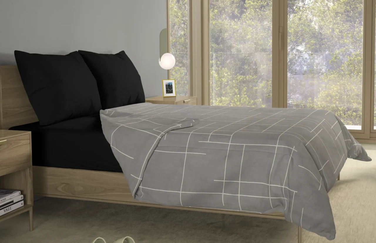 Σετ σεντόνια 4τμχ υπέρδιπλα 240x270-180x200+35 Βαμβακερά 100% εμπριμέ/μονόχρωμα 007443011Σ68Χ80 - Image 4