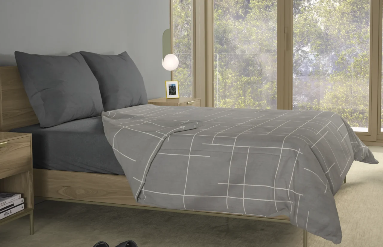 Σετ σεντόνια 4τμχ υπέρδιπλα 240x270-180x200+35 Βαμβακερά 100% εμπριμέ/μονόχρωμα 007443011Σ68Χ83 - Image 5