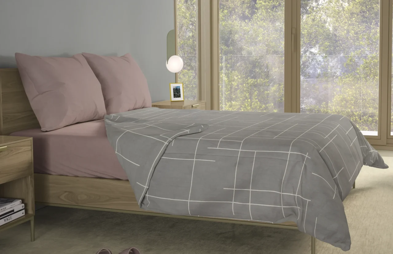 Σετ σεντόνια 4τμχ υπέρδιπλα 240x270-180x200+35 Βαμβακερά 100% εμπριμέ/μονόχρωμα 007443011Σ68Χ86 - Image 5