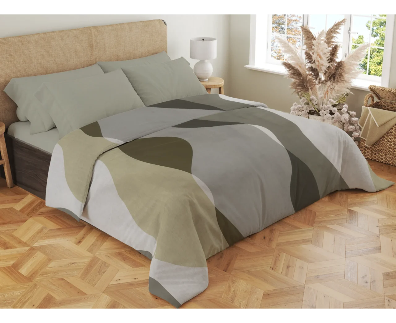 Σετ σεντόνια 4τμχ υπέρδιπλα 240x270-180x200+35 Βαμβακερά 100% εμπριμέ/μονόχρωμα 007443011Σ69Χ85