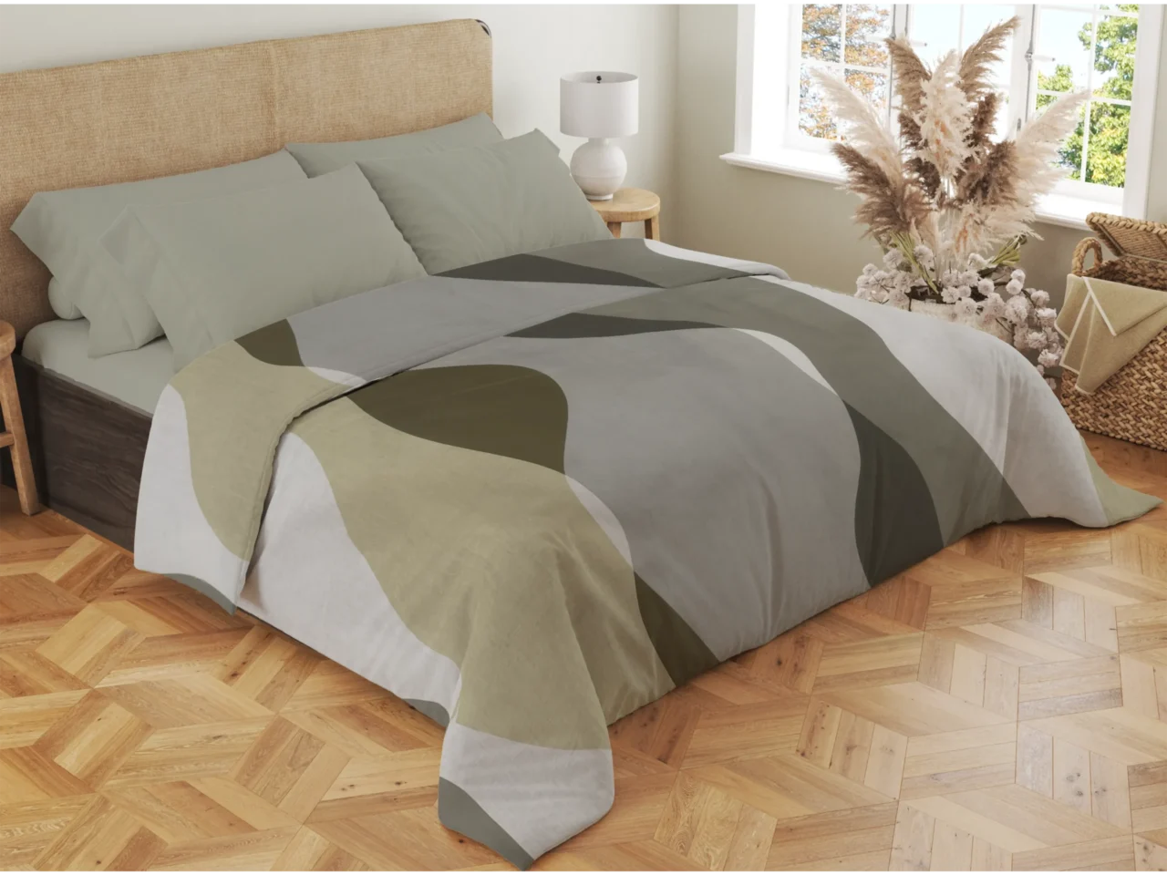 Σετ σεντόνια 4τμχ υπέρδιπλα 240x270-180x200+35 Βαμβακερά 100% εμπριμέ/μονόχρωμα 007443011Σ69Χ85