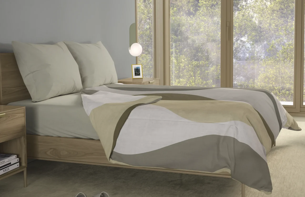 Σετ σεντόνια 4τμχ υπέρδιπλα 240x270-180x200+35 Βαμβακερά 100% εμπριμέ/μονόχρωμα 007443011Σ69Χ85 - Image 5