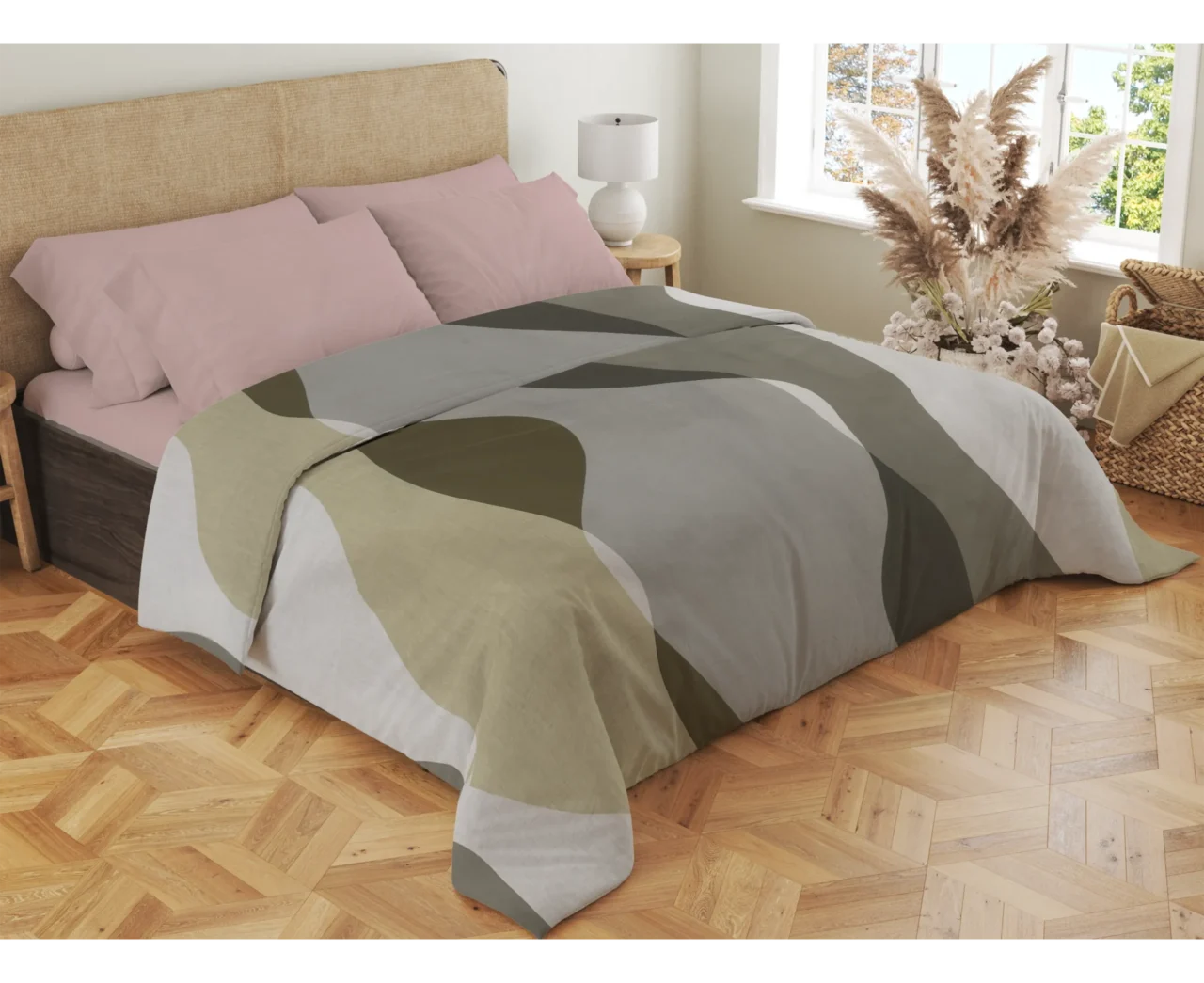 Σετ σεντόνια 4τμχ υπέρδιπλα 240x270-180x200+35 Βαμβακερά 100% εμπριμέ/μονόχρωμα 007443011Σ69Χ86