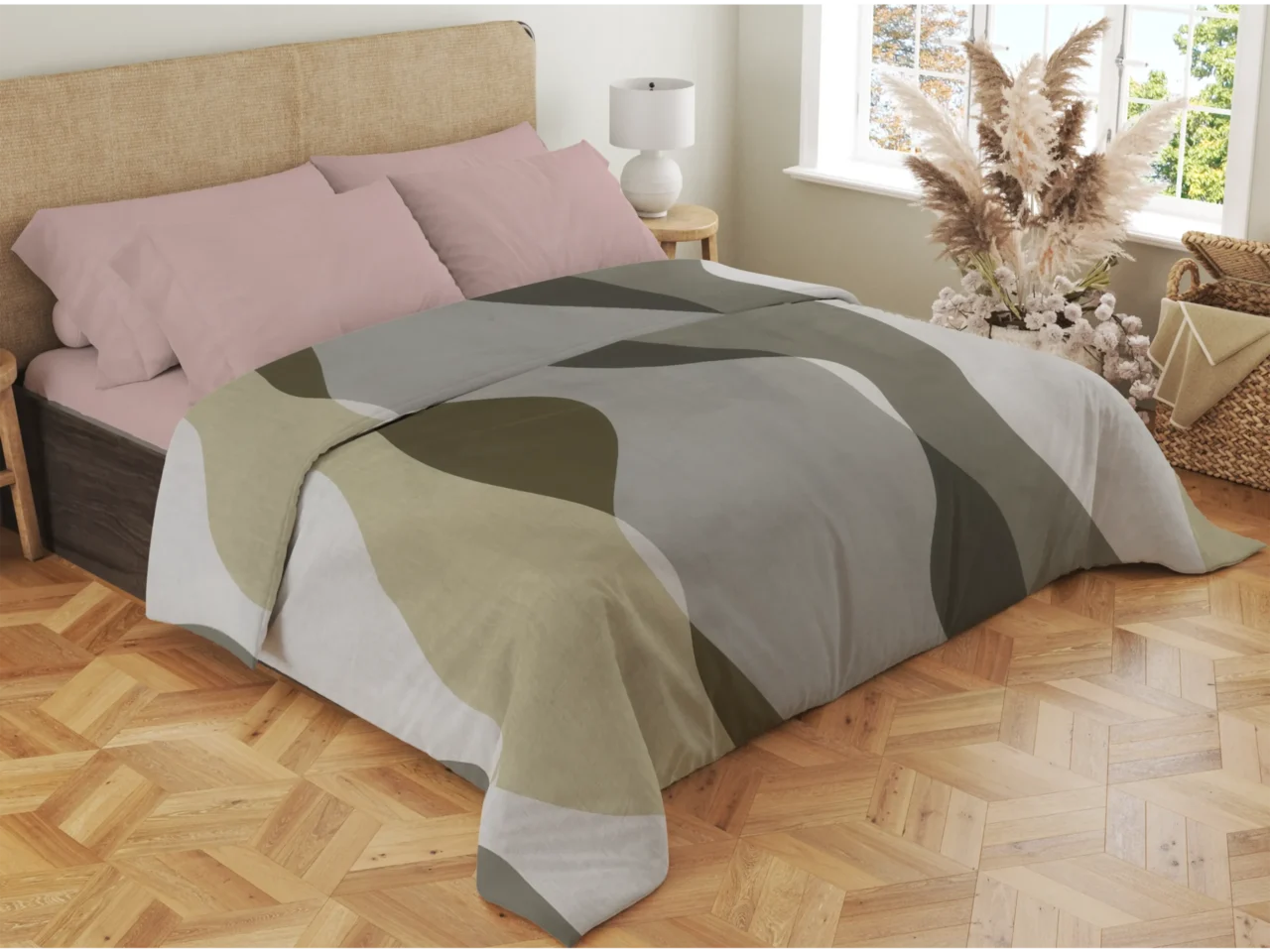 Σετ σεντόνια 4τμχ υπέρδιπλα 240x270-180x200+35 Βαμβακερά 100% εμπριμέ/μονόχρωμα 007443011Σ69Χ86