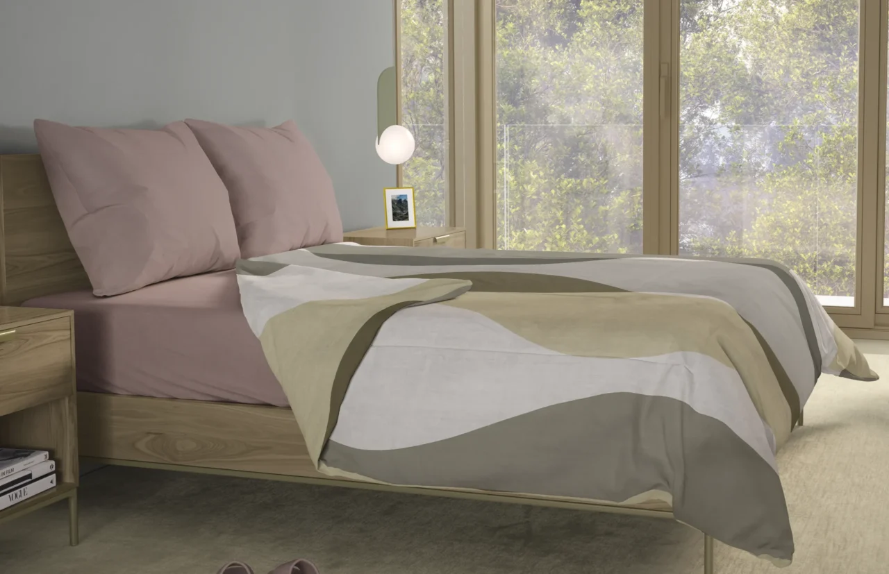 Σετ σεντόνια 4τμχ υπέρδιπλα 240x270-180x200+35 Βαμβακερά 100% εμπριμέ/μονόχρωμα 007443011Σ69Χ86 - Image 5