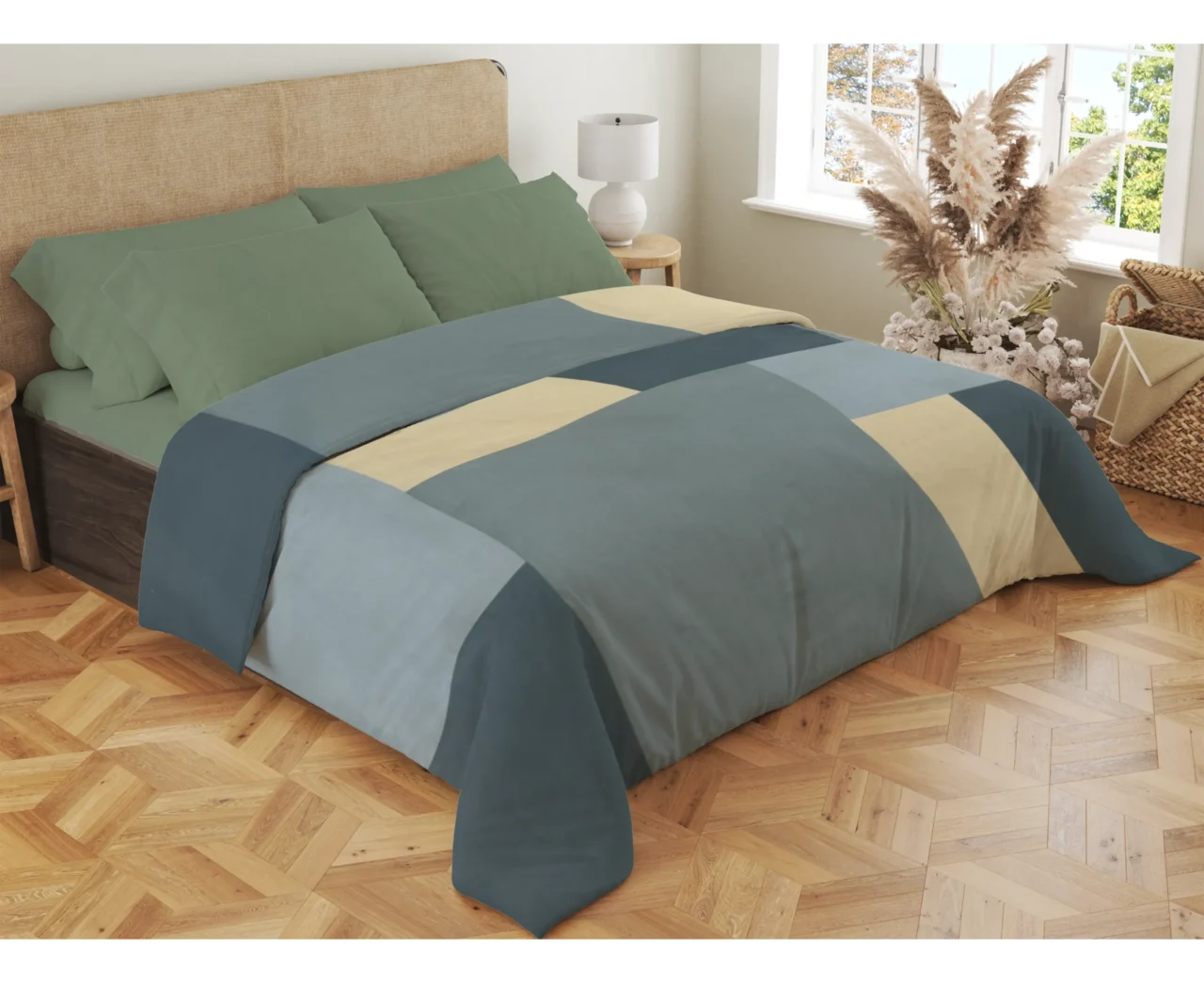 Σετ σεντόνια 4τμχ υπέρδιπλα 240x270-180x200+35 Βαμβακερά 100% εμπριμέ/μονόχρωμα 007443011Σ72Χ87