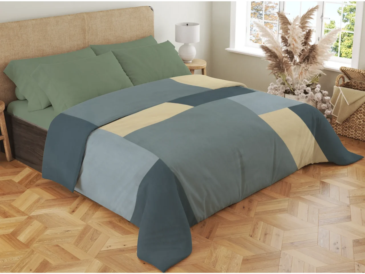 Σετ σεντόνια 4τμχ υπέρδιπλα 240x270-180x200+35 Βαμβακερά 100% εμπριμέ/μονόχρωμα 007443011Σ72Χ87