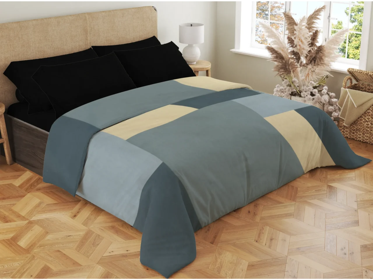 Σετ σεντόνια 4τμχ υπέρδιπλα 240x270-180x200+35 Βαμβακερά 100% εμπριμέ/μονόχρωμα 007443011Σ72Χ80