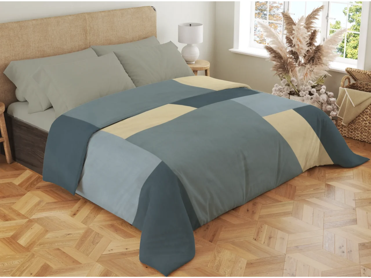 Σετ σεντόνια 4τμχ υπέρδιπλα 240x270-180x200+35 Βαμβακερά 100% εμπριμέ/μονόχρωμα 007443011Σ72Χ85