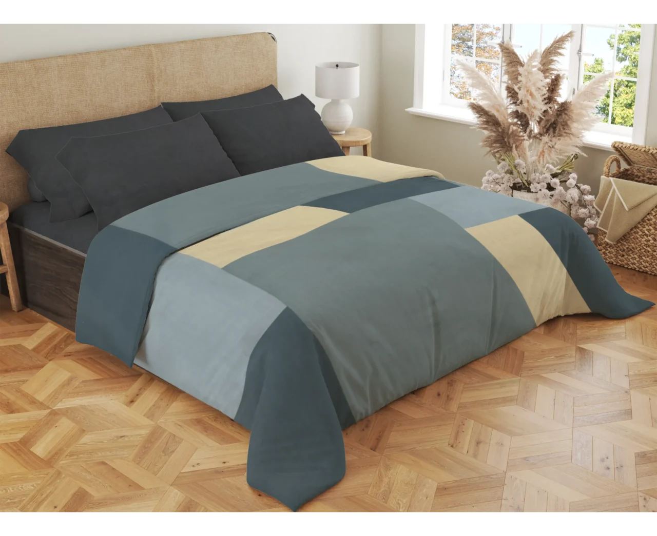 Σετ σεντόνια 4τμχ υπέρδιπλα 240x270-180x200+35 Βαμβακερά 100% εμπριμέ/μονόχρωμα 007443011Σ72Χ83