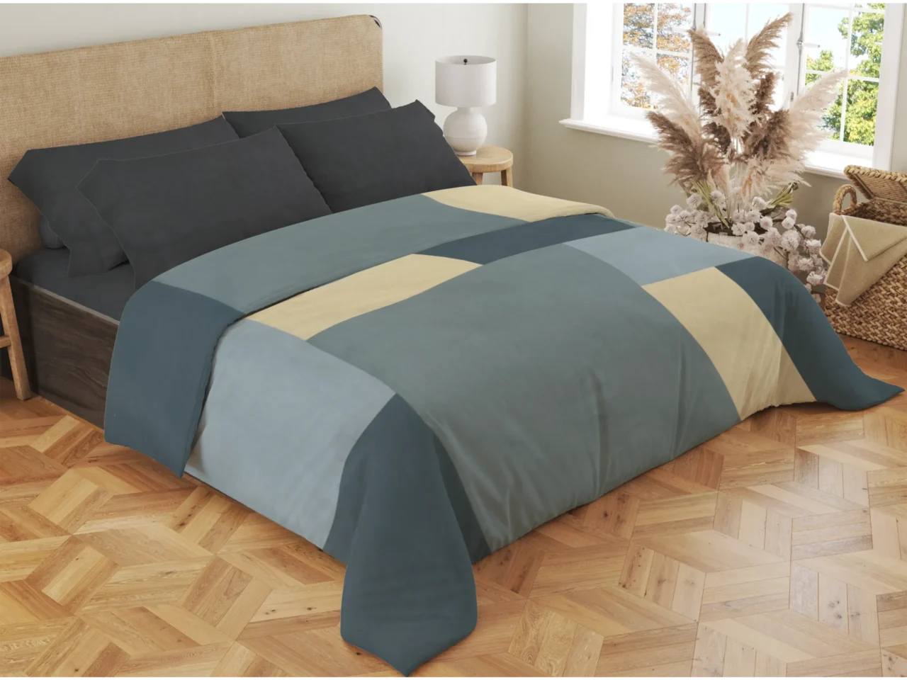 Σετ σεντόνια 4τμχ υπέρδιπλα 240x270-180x200+35 Βαμβακερά 100% εμπριμέ/μονόχρωμα 007443011Σ72Χ83