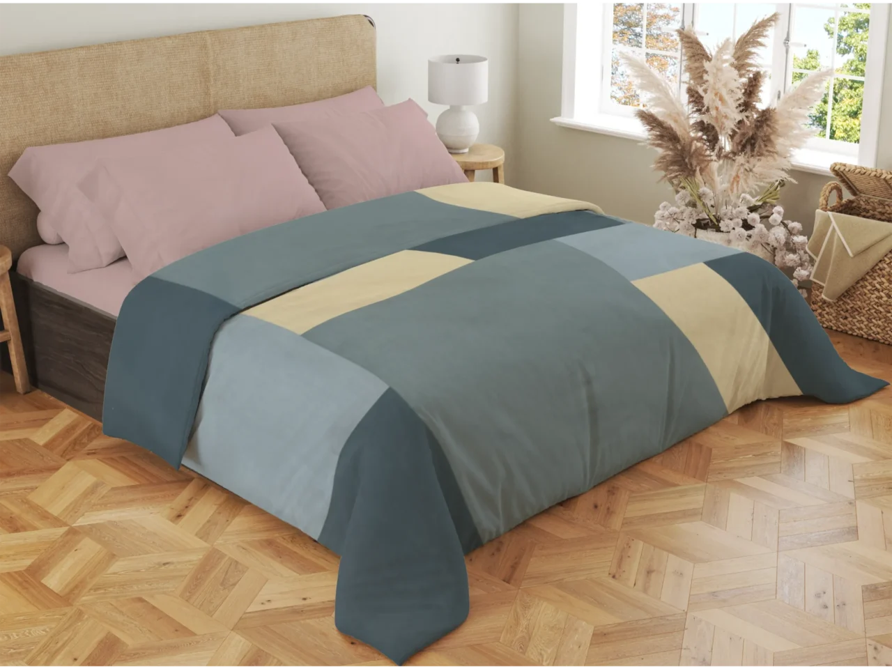 Σετ σεντόνια 4τμχ υπέρδιπλα 240x270-180x200+35 Βαμβακερά 100% εμπριμέ/μονόχρωμα 007443011Σ72Χ86
