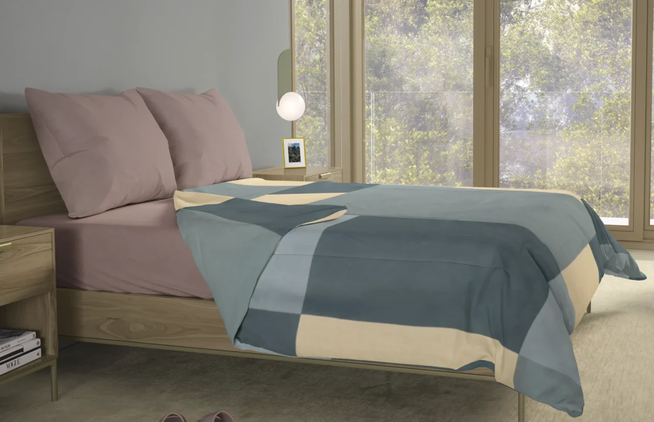 Σετ σεντόνια 4τμχ υπέρδιπλα 240x270-180x200+35 Βαμβακερά 100% εμπριμέ/μονόχρωμα 007443011Σ72Χ86 - Image 5