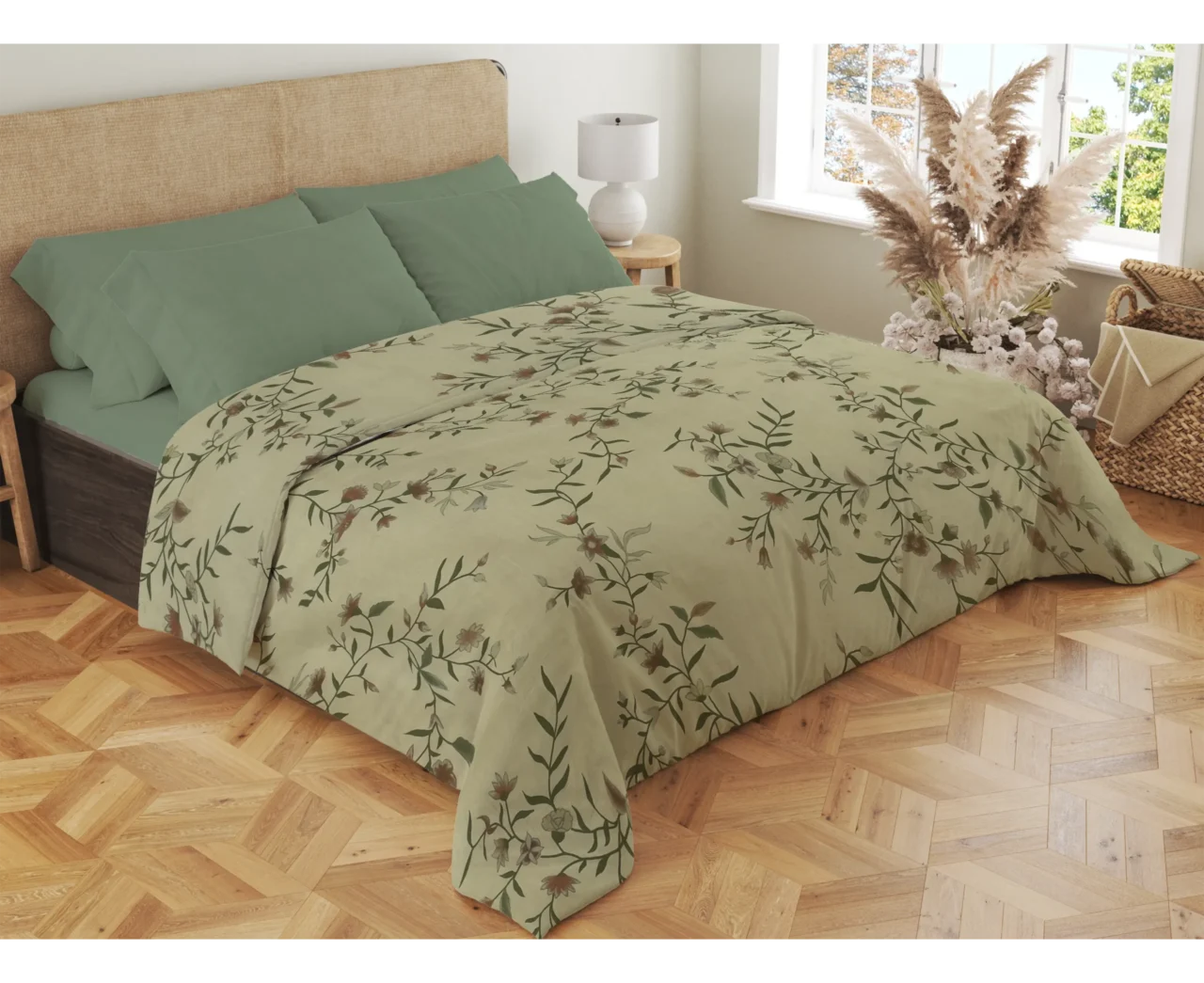 Σετ σεντόνια 4τμχ υπέρδιπλα 240x270-180x200+35 Βαμβακερά 100% εμπριμέ/μονόχρωμα 007443011Σ70Χ87