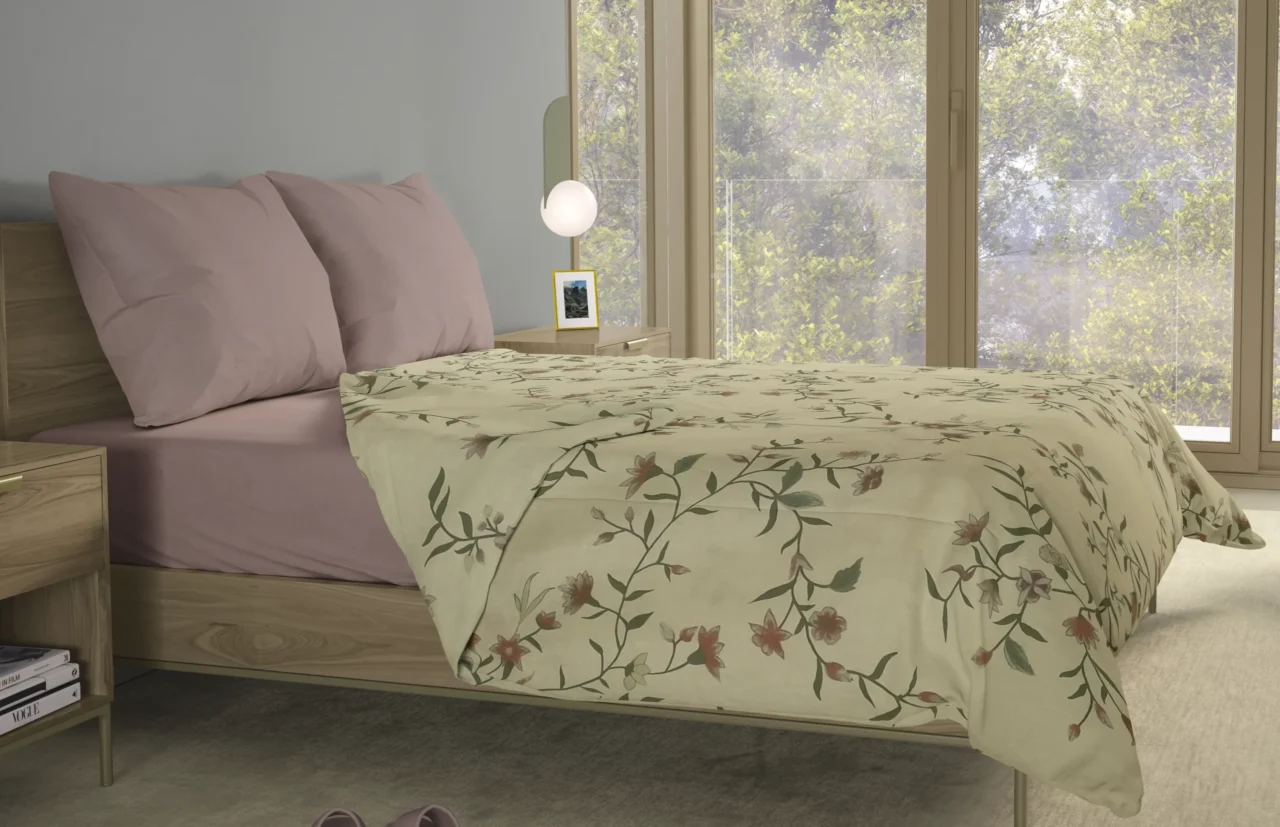 Σετ σεντόνια 4τμχ υπέρδιπλα 240x270-180x200+35 Βαμβακερά 100% εμπριμέ/μονόχρωμα 007443011Σ70Χ86 - Image 5