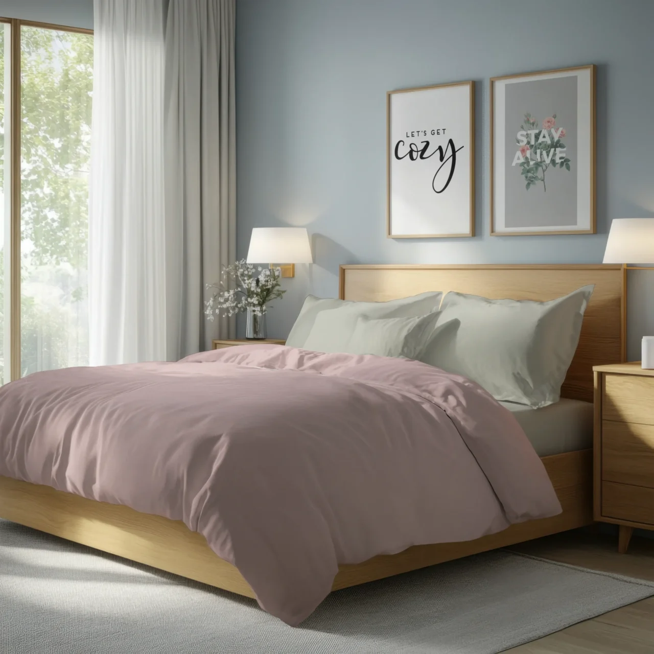 Σετ σεντόνια 4τμχ υπέρδιπλα 240x270-180x200+35 Βαμβακερά 100% μονόχρωμα 007446011Χ85-86