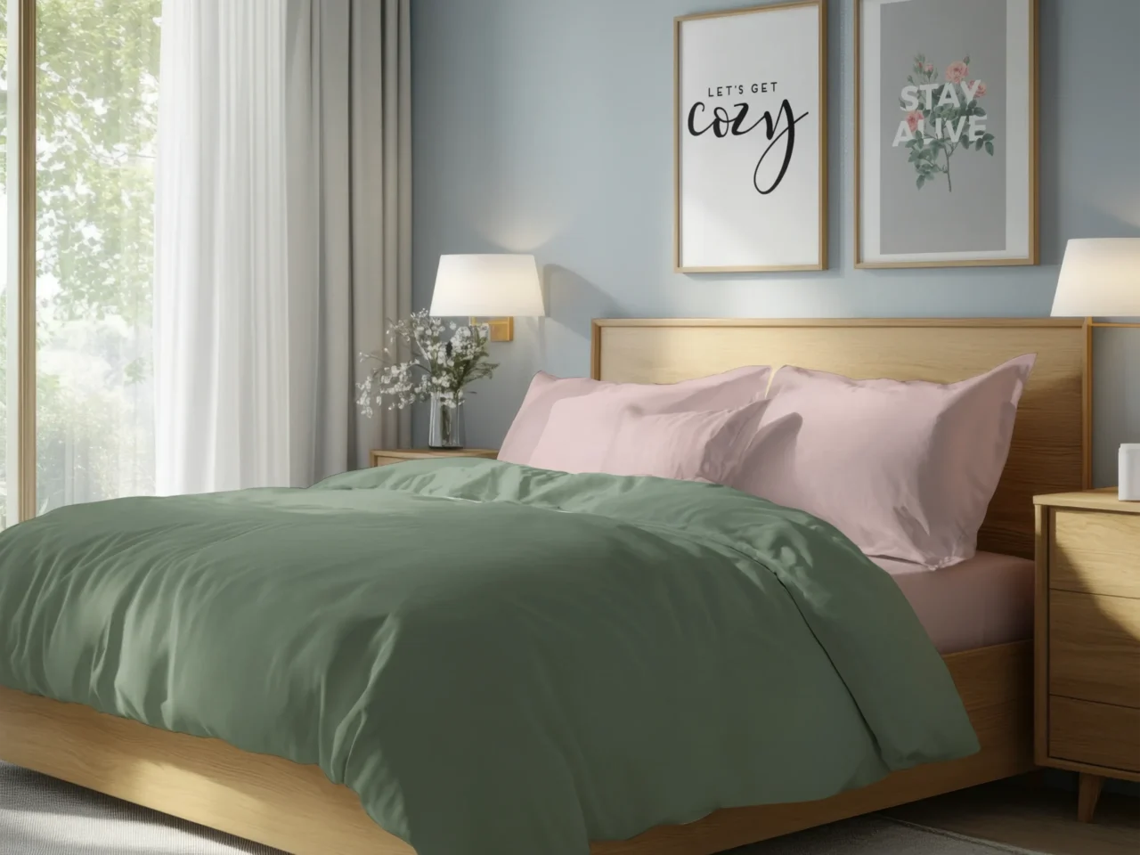 Σετ σεντόνια 4τμχ υπέρδιπλα 240x270-180x200+35 Βαμβακερά 100% μονόχρωμα 007446011Χ86-87