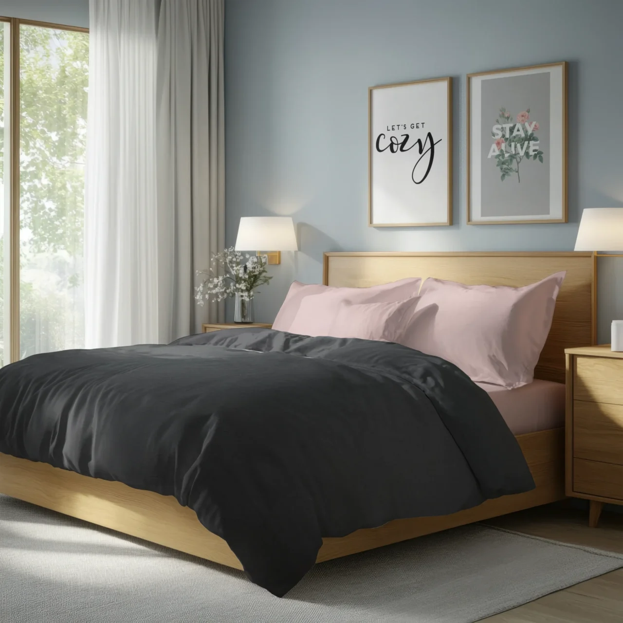 Σετ σεντόνια 4τμχ υπέρδιπλα 240x270-180x200+35 Βαμβακερά 100% μονόχρωμα 007446011Χ86-83